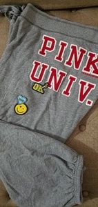 Victoria Secret PINK cropped  sweatpants Large